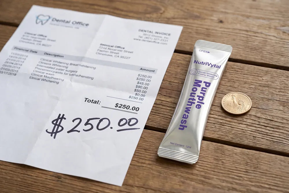 Dental invoice vs a single sachet