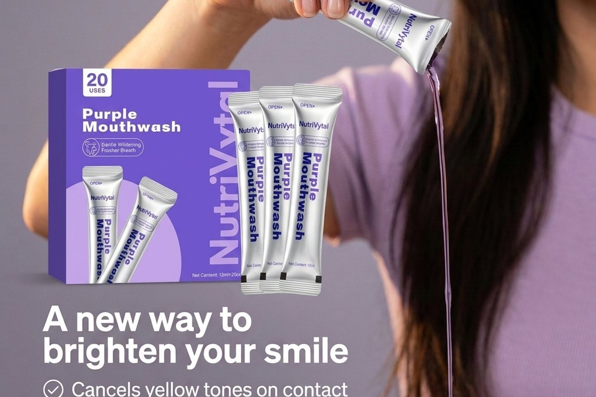 Pouring a NutriVytal sachet