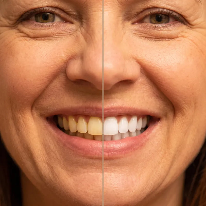 Before and after smile result